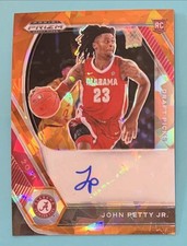 2021-22 Prizm Draft Picks - Orange Ice Autographs John Petty Jr. #DP-JPJ (RC)