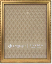 Classic Bead Picture Frame, 8X10, Gold