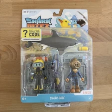 Roblox DevSeries SharkBite 2 Shark Cage Diver Game Pack with Virtual Code New