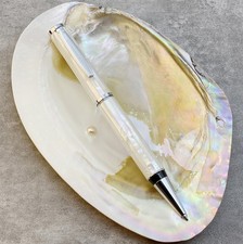 LACHIEVA LUX Stunning Handcrafted Mother of Pearl Ballpoint Pen with German P...