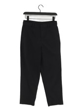 Uniqlo Men's Suit Trousers L Black Polyester with Rayon, Spandex Dress Pants