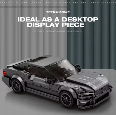 BMW M4 Competition | Black | Building Brick Set MOC - 369 Pieces