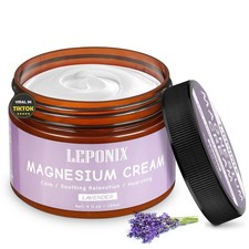 Magnesium Cream for Sleep, Muscle Recovery  Pain Relief - 120ml Lavender Lotion