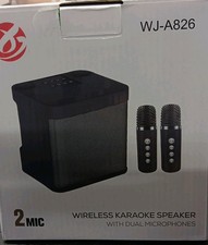 Wireless Karaoke Speaker with Dual Microphones Portable Bluetooth