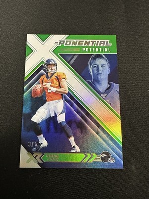 2019 Panini XR Emerald DREW LOCK #XPP-4 Broncos #3/5 Ponential Potential