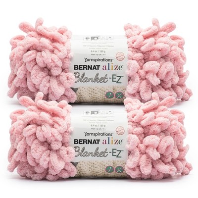 Alize Blanket Blush Rose Yarn - 2 Pack of 180g/6.4 oz - 100% Polyester - #7 J...