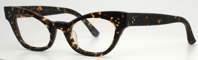 DANDY'S Rough Camila Tortoise Womens Cat Eye Full Rim Eyeglasses 49-21-140 B:34