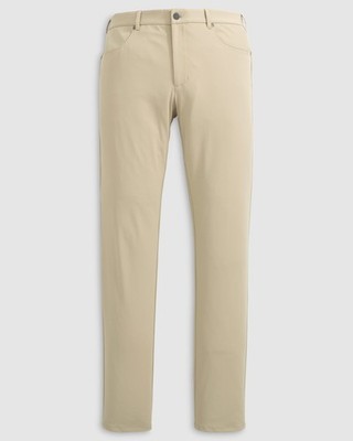 johnnie-O Momentum Stretch Knit Performance Pant Mens Light Khaki.