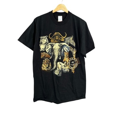 Vintage 90s World Wildlife Fund Animals Graphic T Artex USA Shirt