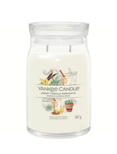 Image of Yankee Candle Sweet Vanilla Horchata Scented Candle Signature Large Jar 567g