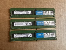 Lot Of 3 Micron 8GB 1Rx4 PC4-2133P-RD0-11 - Server Ram