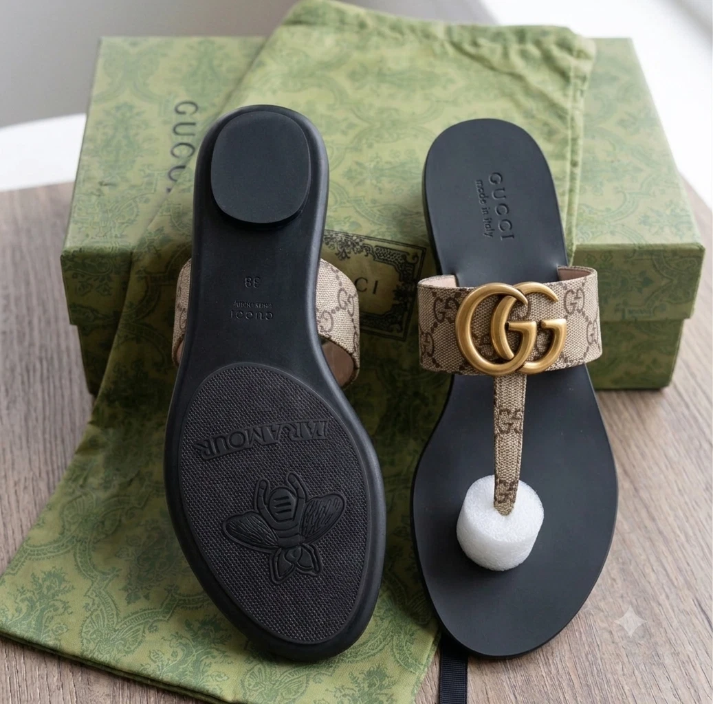 Gucci Gold Sandals for Women for sale - eBay
