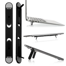 MBAIYO Foldable Keyboard Riser Stand, Self-Adjusting Laptop Feet with Black