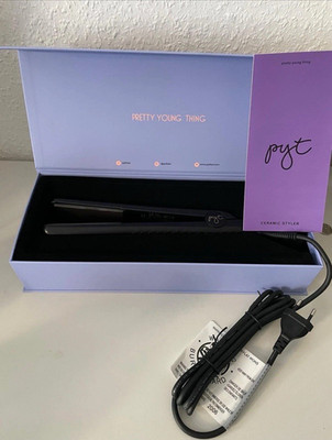 PYT Ceramic Styler Glätteisen mit Keramikplatten, schwarz, Unisex