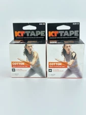 KT Tape Cotton Elastic Kinesiology Athletic Tape 20 Count 10” Precut Strips NIB