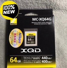 Tarjeta de memoria Nikon XQD 64 GB negra MC-XQ64G de Japón nueva