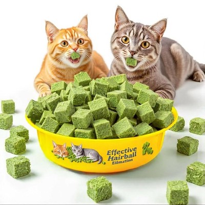 Cats Grass Treats 60g/2.12oz Catnip Toy Fish Oil Freeze Dried Chicken Cat Foo...