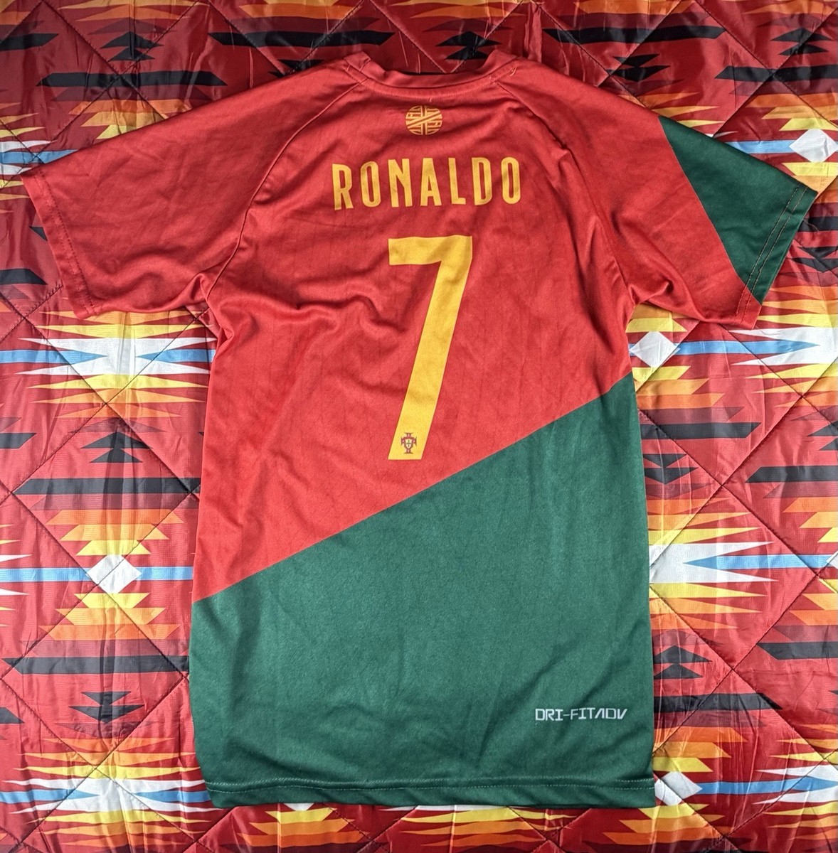 Nike Portugal Men Size Small Red Cristiano Ronaldo #7 Dri-Fit ADV