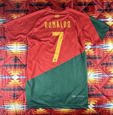Nike Portugal Men Size Small Red Cristiano Ronaldo #7 Dri-Fit ADV