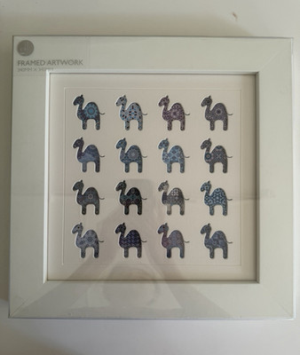 Gallery One gerahmtes Wandbild Kamele, mehrfarbig, 34 x 34 cm quadratisch