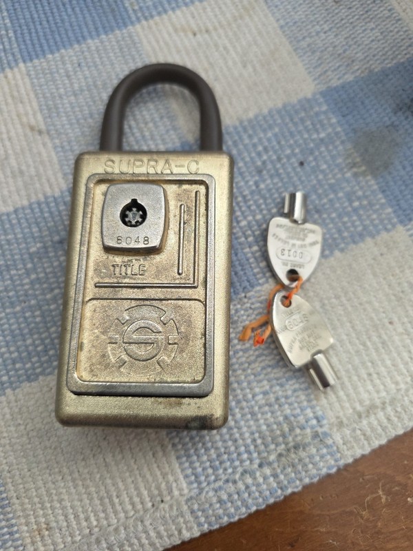 Vintage Supra C Series 3 Key Lock Box Realtor Lockbox w/ Keys Working
