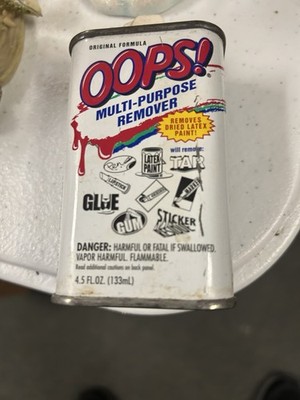 *VINTAGE* OOPS! Multi-Purpose Remover 4.5 Fl Oz. Empty Can