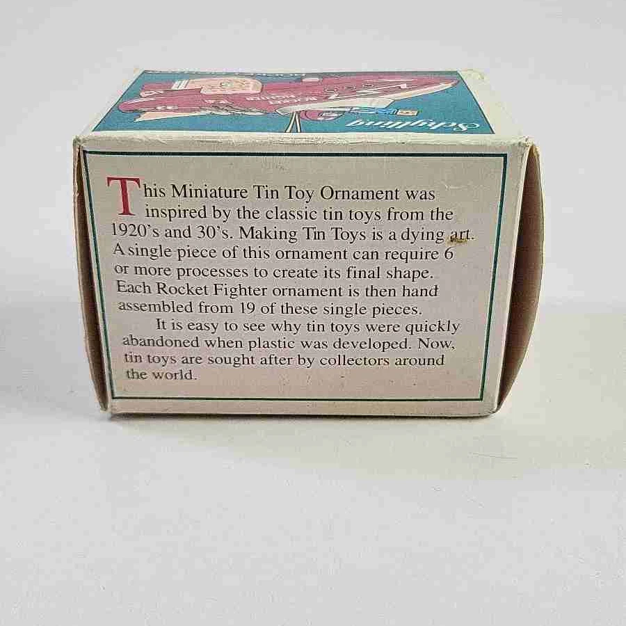 Lote 3X Adornos Schylling Zeppelin & Rocket Fighter & Robot - 1997 Foto 4 de 4