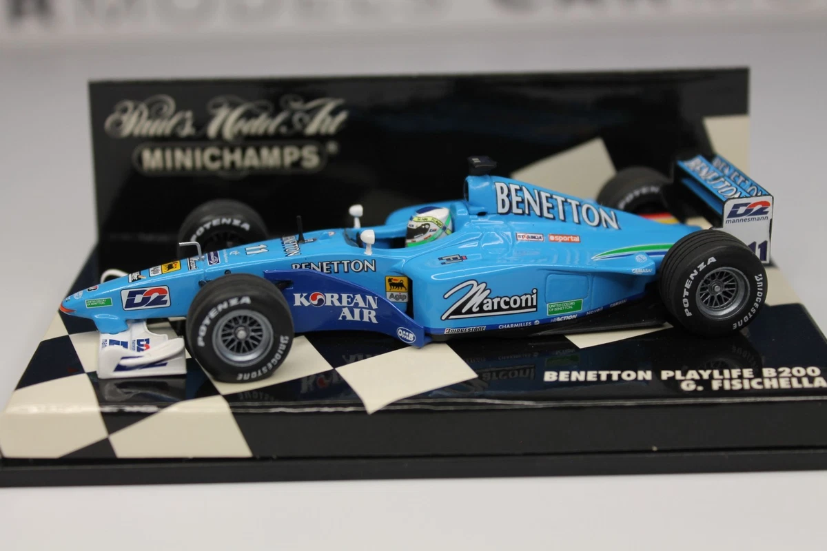 Miniature F1 Minichamps 1/18 Benetton Playlife B200 - Fisichella #11 2000