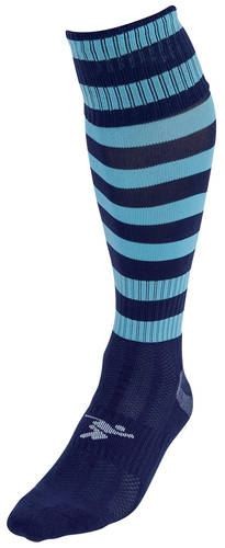 Precision Hooped Pro Football Socks Junior - Navy/Sky - Size J12-2 - Image 3