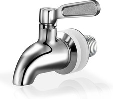 Beverage Dispenser Spigot No Leakage, Stainless Steel Water Dispenser Faucet P