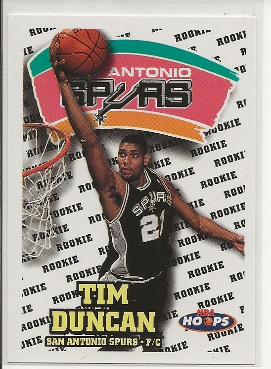 1997-98 NBA Hoops - Rookie Tim Duncan #166 (RC)