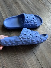 Crocs Classic Geometric Slide Sandals V2 Size M5/W7 Blue Rubber Slip On Casual