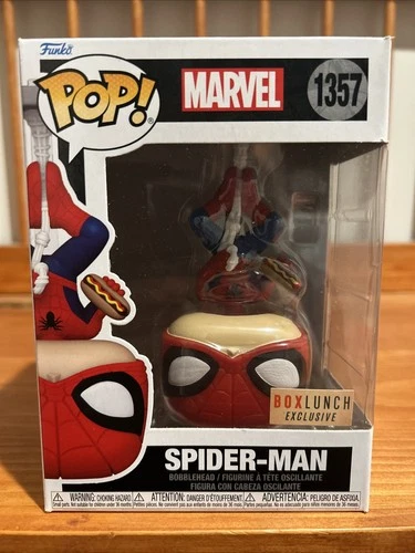 Funko Pop Marvel Spider-Man With Hotdog Box Lunch Exclusive #1357