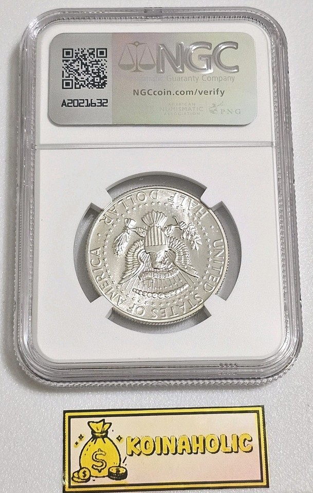 1964 Kennedy Argento Mezzo Dollaro 50 C NGC PF 67 - Foto 8