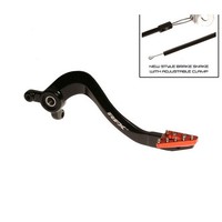RFX Pro Series ST Hinterradbremshebel - Hart Eloxiert Schwarz/Orange KTM / 250