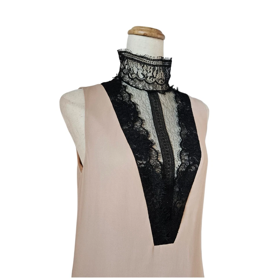 Lanvin румяна без рукавов с черный кружевной деталь - Изображение 2 из 4