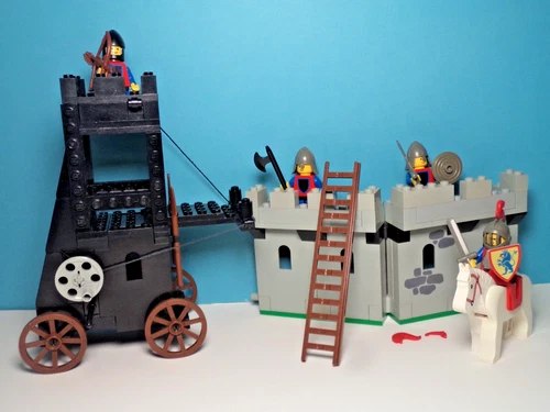 Lego # 6061 : Siege Tower de Lion Knights - Castle Vintage