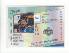 2018 Prestige Football NFL Passport Rookie RC Insert Singles - You Choose