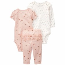 Carter's 3-Piece Butterfly Little Character Set - Baby Girl 6 Months