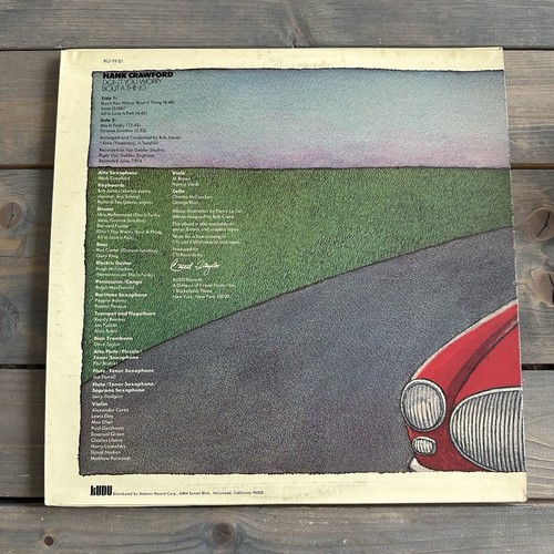 Hank Crawford Don't You Worry 'Bout A Thing Vinyl LP (1974) KU 19 S1 EX/VG+ - Picture 3 of 7