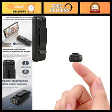 Compact Mini Body Camera - Audio Video Recording, Tiny Wearable Thumb Cam
