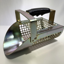 Heavy Duty Large Galvenized Metal Detector Sand Scoop Beach Finds Wet Dry