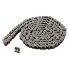 Carbon Steel 60 Heavy Duty Roller Chain 10 Feet with 2 Free Connecting Links