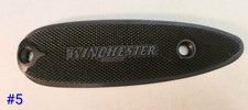 Winchester Black Rifle Butt Plate With White Line Spacer. No Screws. Straight