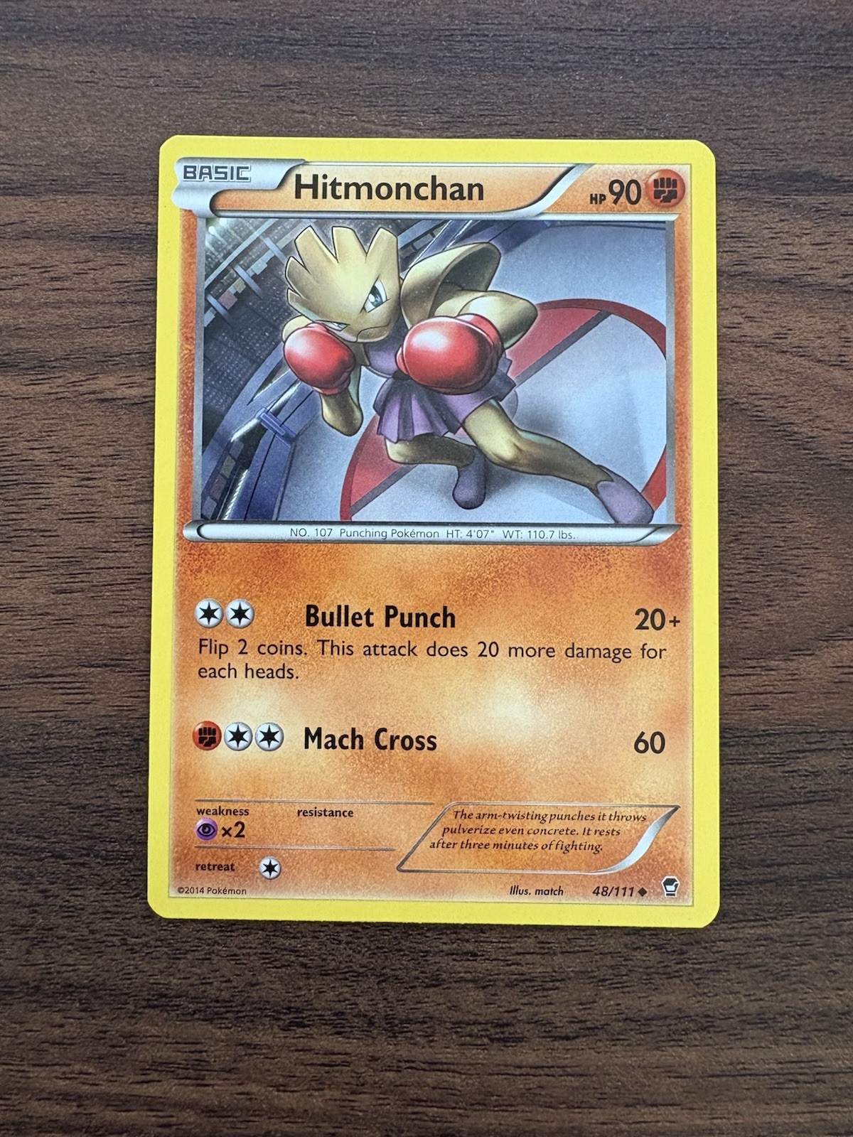 Hitmonchan - Furious Fists - 48/111 - Uncommon - Lightly Played
