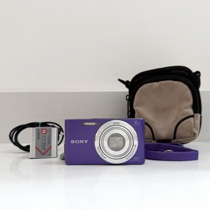 Sony Cybershot DSC-W830 20.1MP Compact Digital Camera Purple - Full Kit & Tested