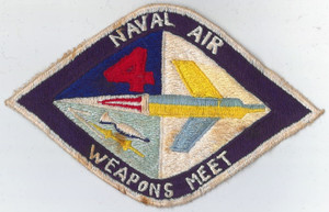 1959 Vintage ORGINIAL Naval Air Weapons Meet 4 Patch MCAS Yuma