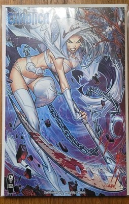 CHAOTICA SPELLBOUND #1 NAUGHTY EDITION JONBOY  MEYERS SIGNED W COA LADY DEATH