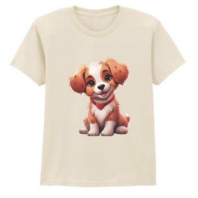 Süßes Welpen Hunde Tiere Kinder T-Shirt Jungen Mädchen Grafik Tee