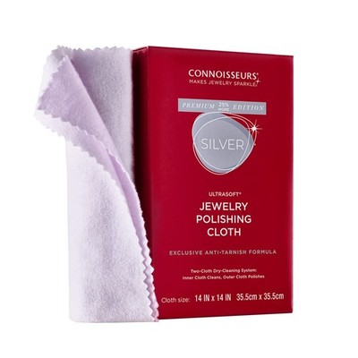 CONNOISSEURS Premium Edition Extra Large Polishing Cloth for Silver Jewelry - Ul